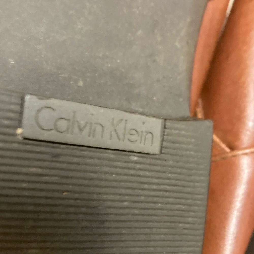 Calvin Klein Woman Brown Knee high Boots Size 7.5